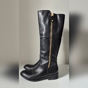ALDO Women's Black Leather Knee-High Boots - SIZE 6